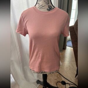 Monki Blush Short Sleeve Tee
